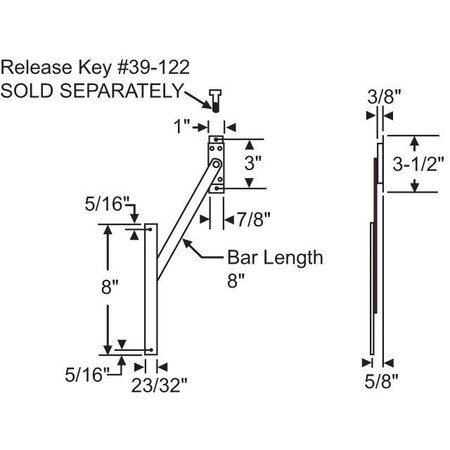 Strybuc Limit Device with Key Release 28-8-11-0